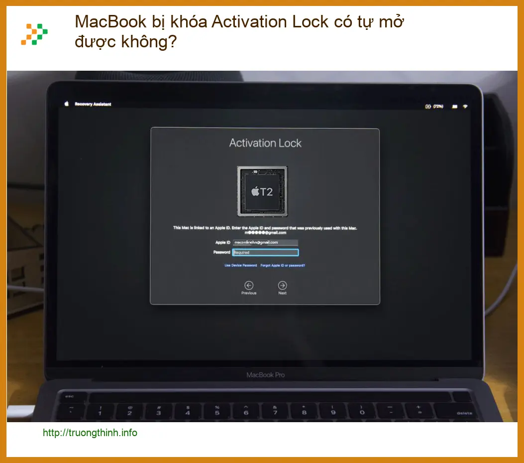 Macbook bị khóa Activation Lock có tự mở được không? - Trung tâm hỗ trợ TPHCM