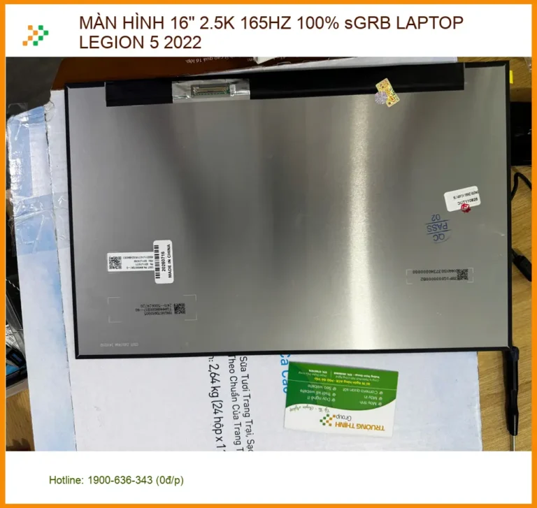 Chú Lâm tài xế tìm nơi thay màn hình Legion 5 16'' 2.5K Quận 10