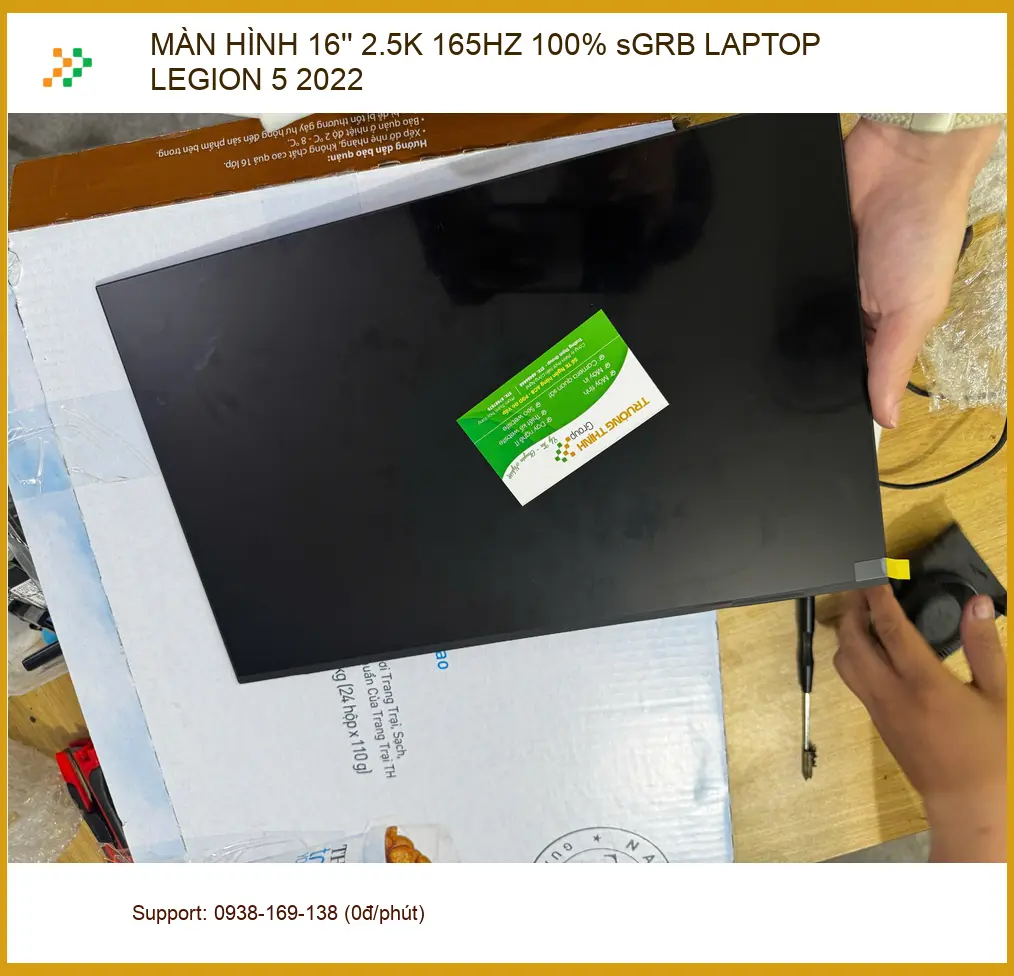 Chú Lâm tài xế tìm nơi thay màn hình Legion 5 16