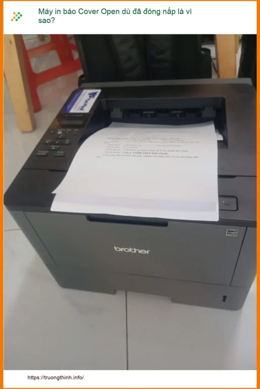 Máy in báo Cover Open dù đóng nắp: nguyên nhân - Trung tâm sửa máy in TPHCM