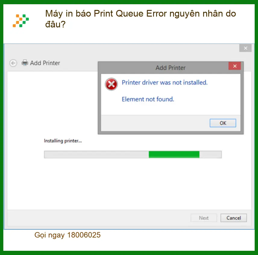 Thủ thuật Máy in báo Print Queue Error - Cách tự xử lý tại nhà