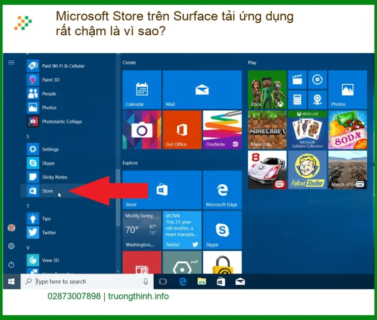 Surface Microsoft Store trên tải ứng dụng rất chậm - Cách khắc phục nhanh tại nhà