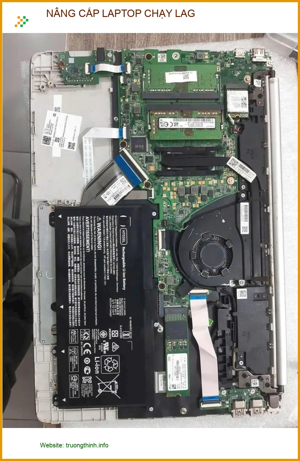 Anh Khôi nhân viên đồ họa nâng cấp laptop chạy lag Quận Tân Bình
