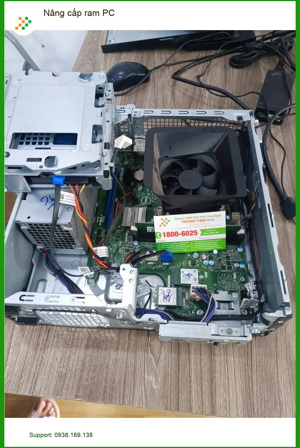 Anh Khang kỹ sư phần mềm review dịch vụ nâng cấp ram PC Quận Tân Phú uy tín ảnh thực tế 2