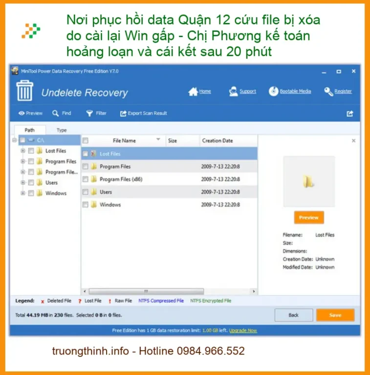 Khôi Phục Dữ Liệu Quận 12 cứu file xóa - Trung tâm phục hồi data