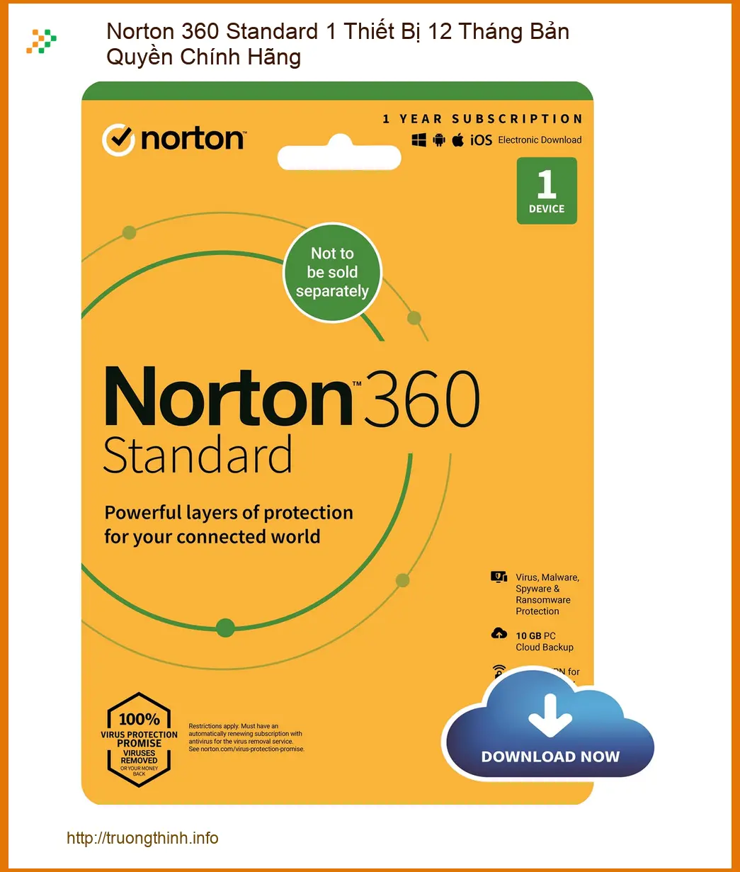 Antivirus Norton 360 Standard - Cài Đặt Tận Nơi TPHCM Giá Rẻ