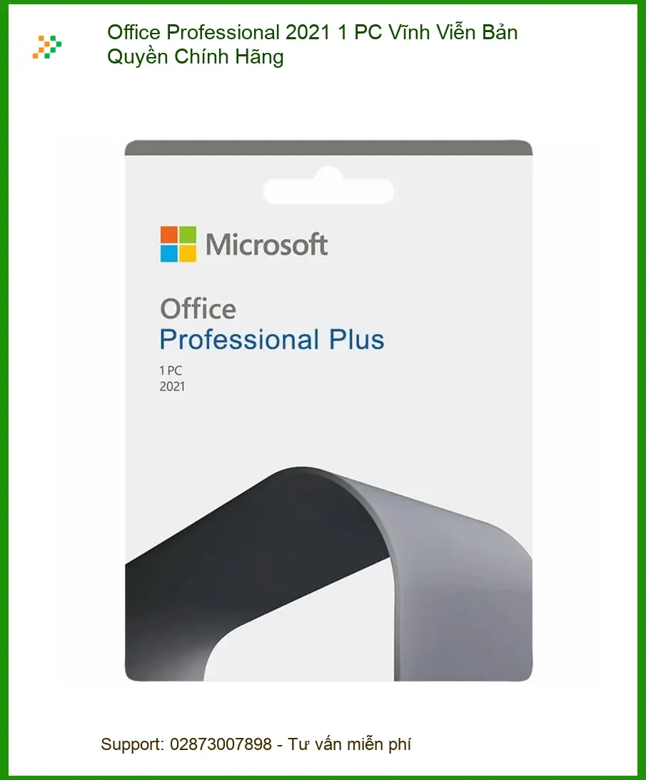 Office Bản Quyền Professional 1 PC Vĩnh Viễn - Cài Đặt Tận Nơi Nhanh, Rẻ TPHCM