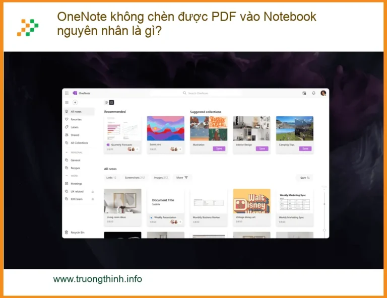 Văn phòng OneNote không chèn được PDF vào Notebook - Trung tâm hỗ trợ TPHCM