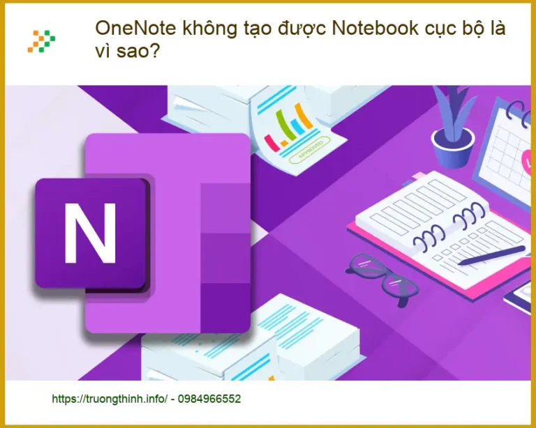 Văn phòng OneNote không tạo Notebook cục bộ - Trung tâm hỗ trợ kỹ thuật TPHCM