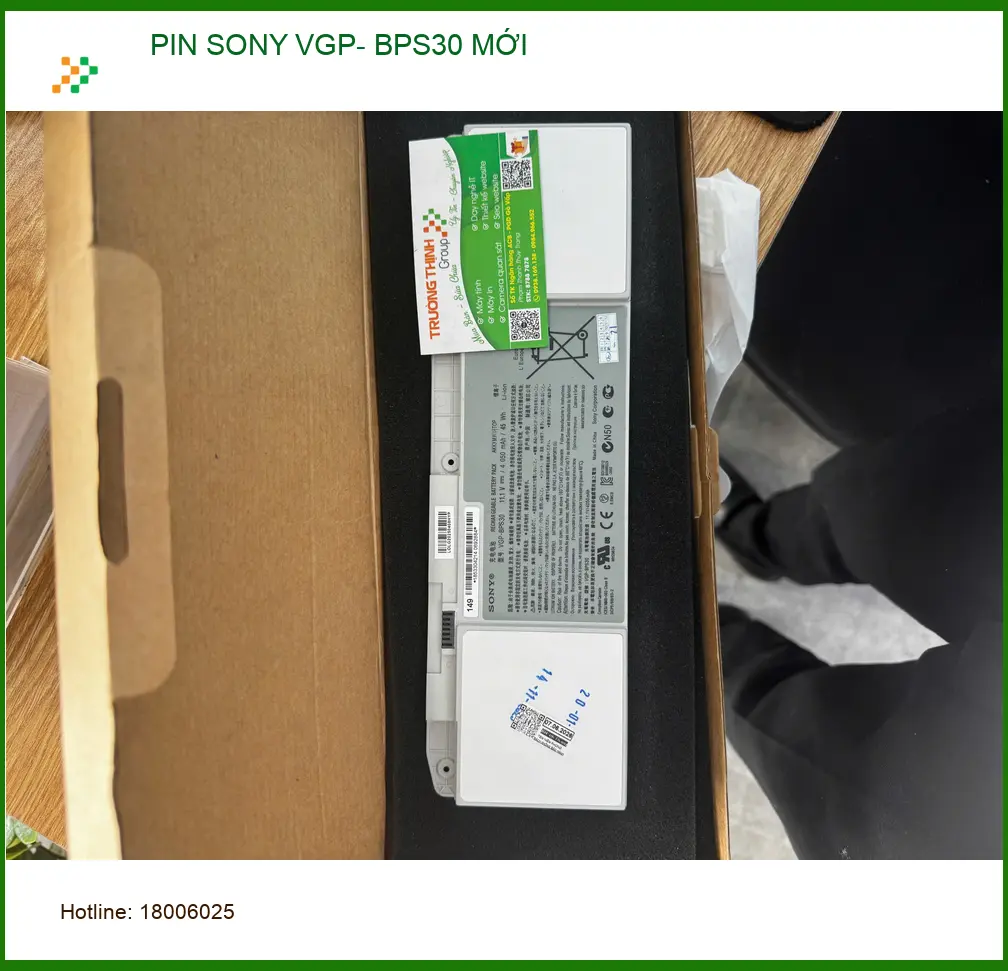 Dịch vụ thay PIN SONY VGP- BPS30 MỚI Quận 10 - Chú Quang tìm chỗ uy tín ảnh thực tế 1