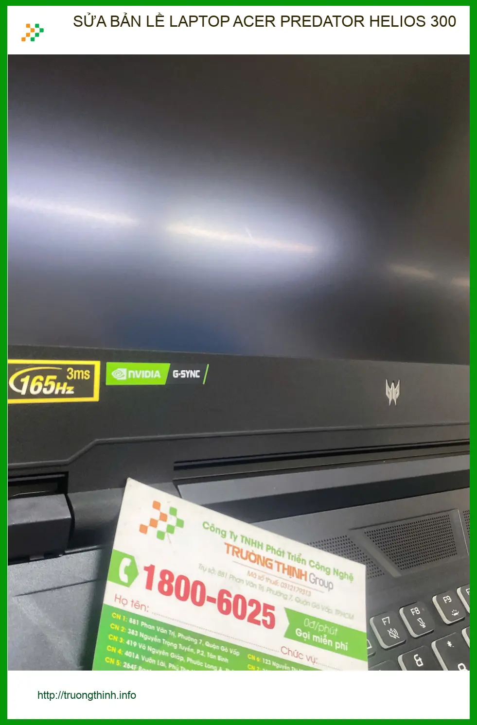 Nơi sửa bản lề Acer Predator Helios 300 Quận 12 uy tín - Anh Khoa ảnh thực tế 1