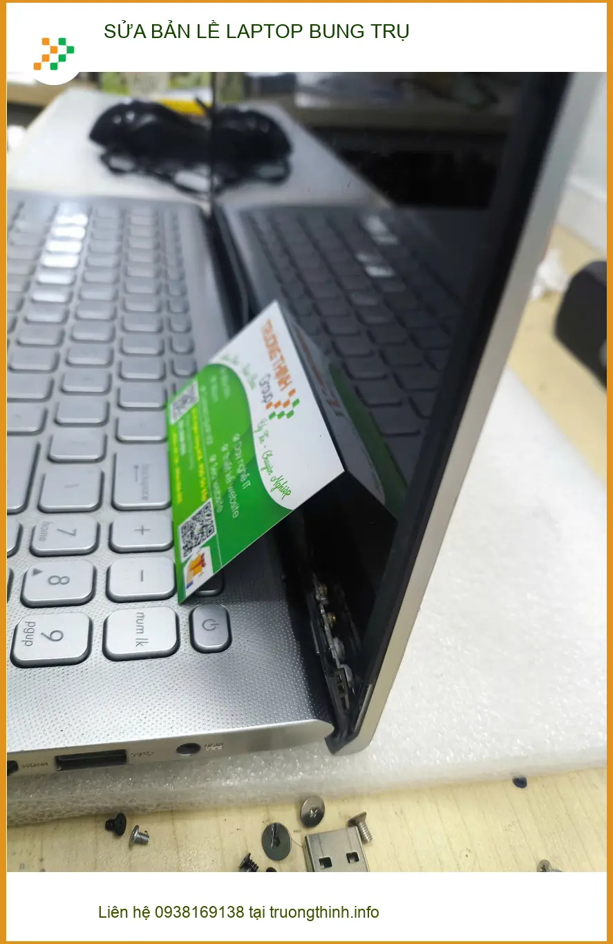 Anh Khoa kinh doanh - Dịch vụ sửa bản lề laptop bung trụ Quận Gò Vấp uy tín ảnh thực tế 2