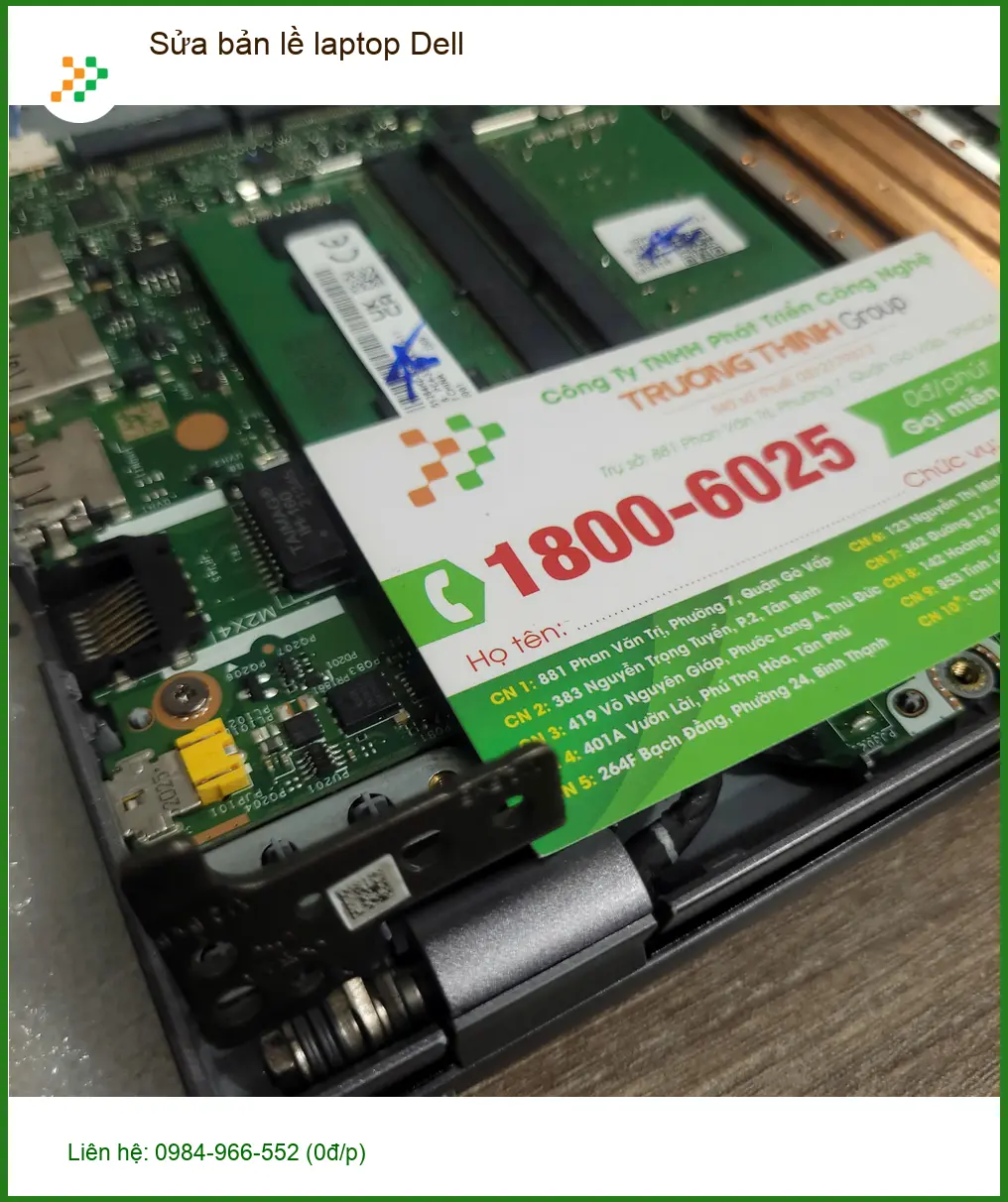 Anh Tấn kiến trúc sư: Sửa bản lề laptop Dell tại Quận Tân Bình nhanh chóng ảnh thực tế 2