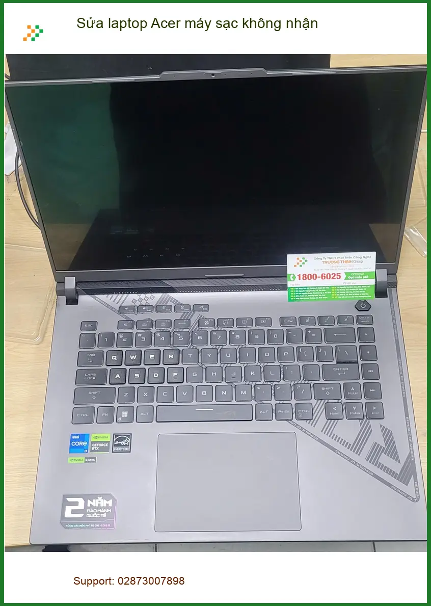 Cô Hạnh gấp gáp sửa laptop Acer máy sạc không nhận Quận Bình Tân ảnh thực tế 2