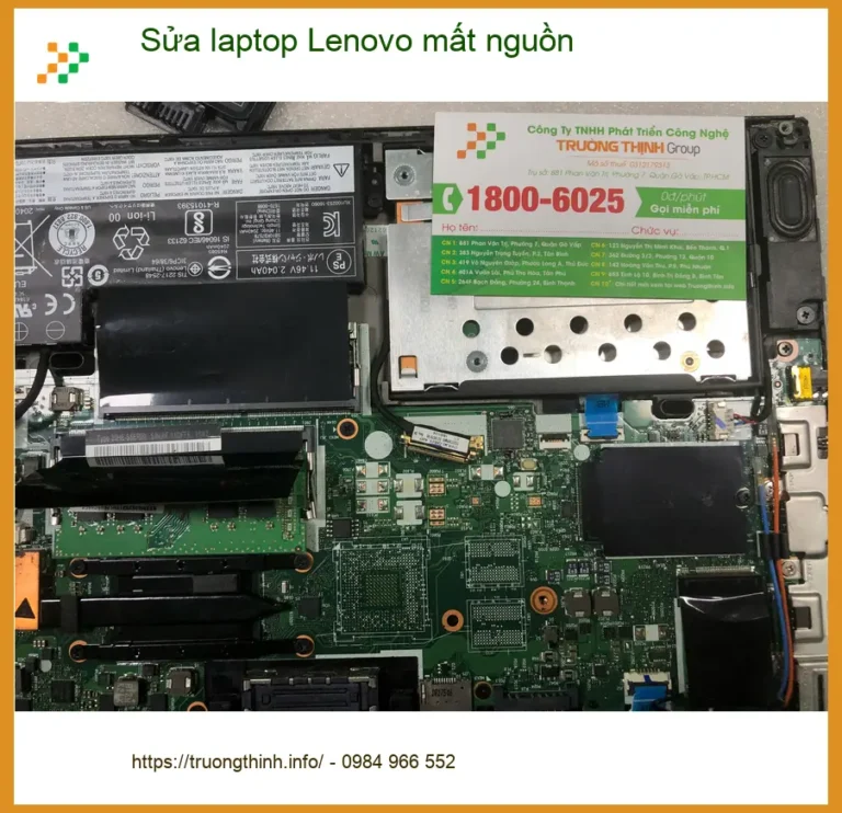 Anh Quân sửa laptop Lenovo mất nguồn tại Quận Bình Tân uy tín