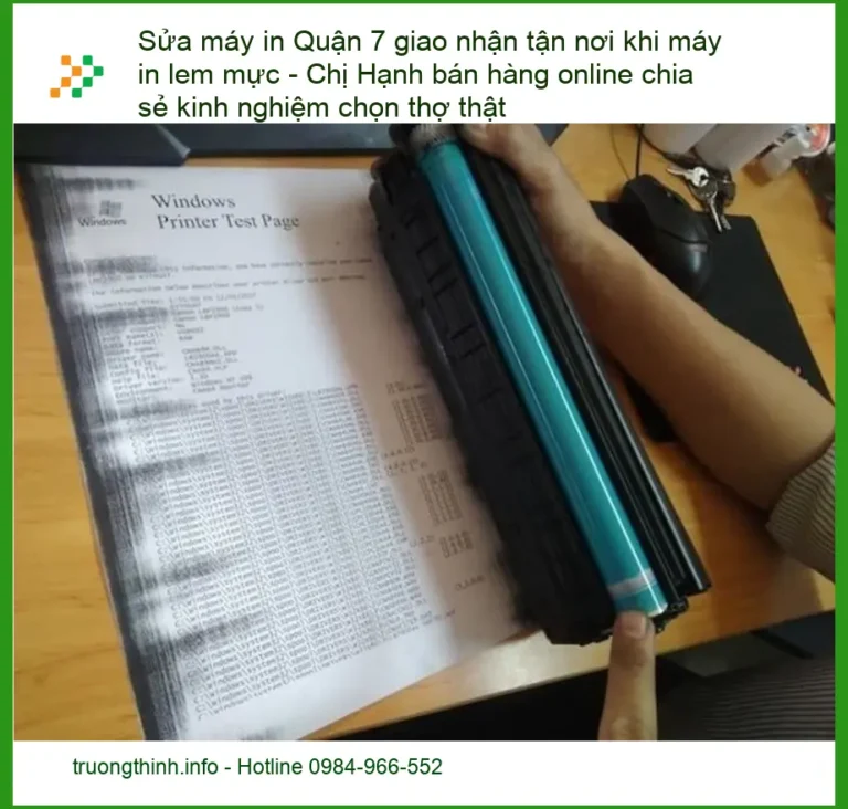 Sửa Chữa Nạp Mực Máy In Quận 7 giao nhận tận nơi - Điện thoại công ty xử lý gấp