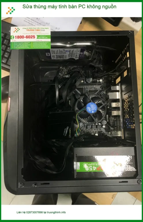 Anh Huy gặp sự cố thùng máy tính bàn PC không lên nguồn tại Quận Bình Tân