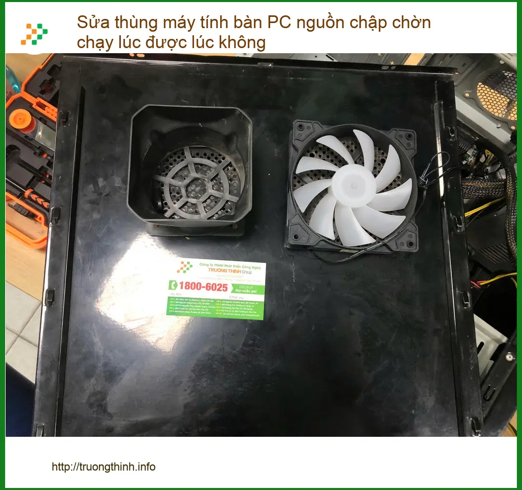 Anh Thiện lái xe công nghệ sửa PC nguồn chập chờn Quận Bình Tân ảnh thực tế 1