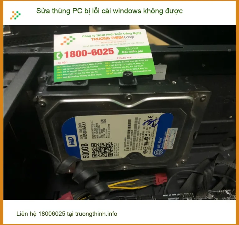 Em Dũng cần tiệm sửa thùng PC bị lỗi cài windows không được Quận Bình Tân