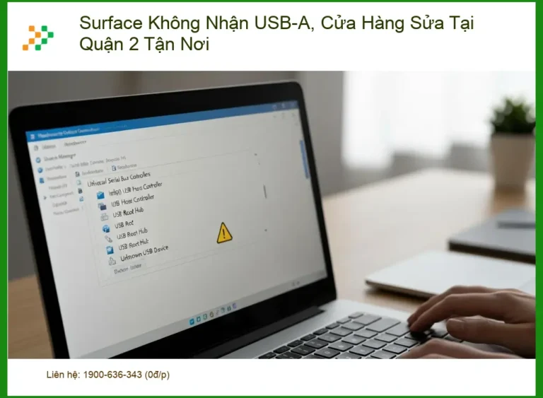 Sửa Surface Không Nhận USB-A, Quận 2 - Dịch vụ khắc phục tận nơi lấy liền