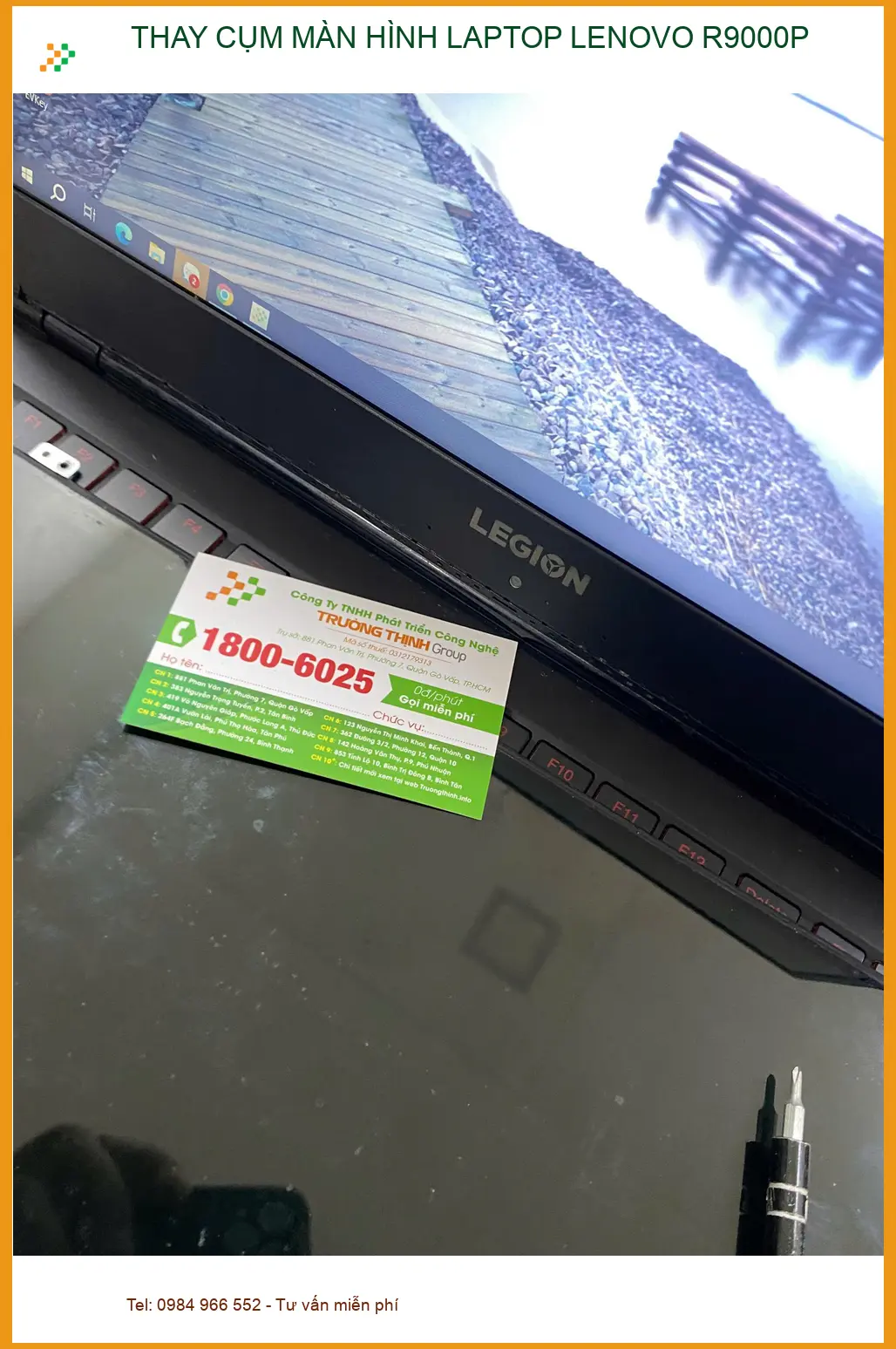 Anh Sơn chủ tiệm cà phê thay cụm màn hình Lenovo R9000P Quận 12 ảnh thực tế 1