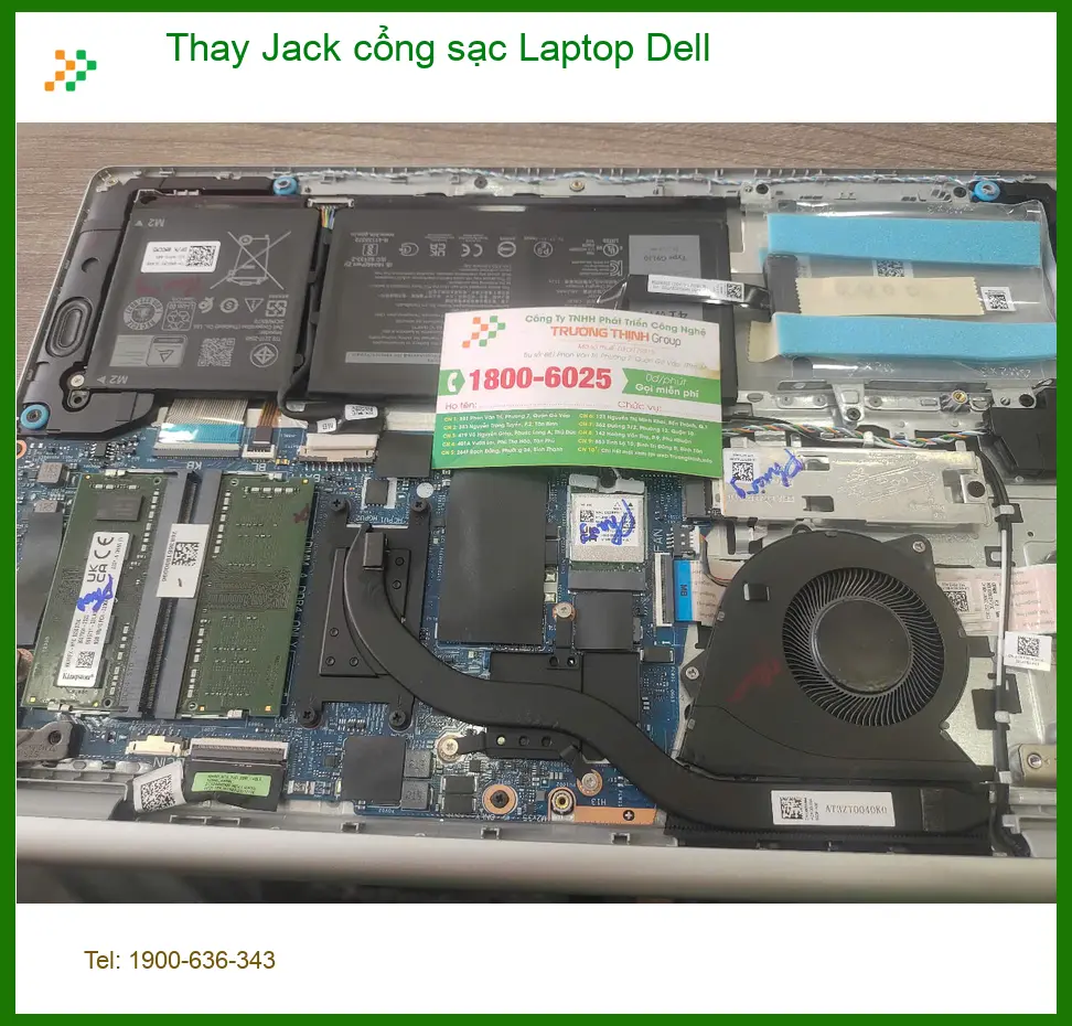 Cô Mai nhân viên văn phòng tìm chỗ thay Jack sạc Laptop Dell Quận 7 lấy liền ảnh thực tế 1