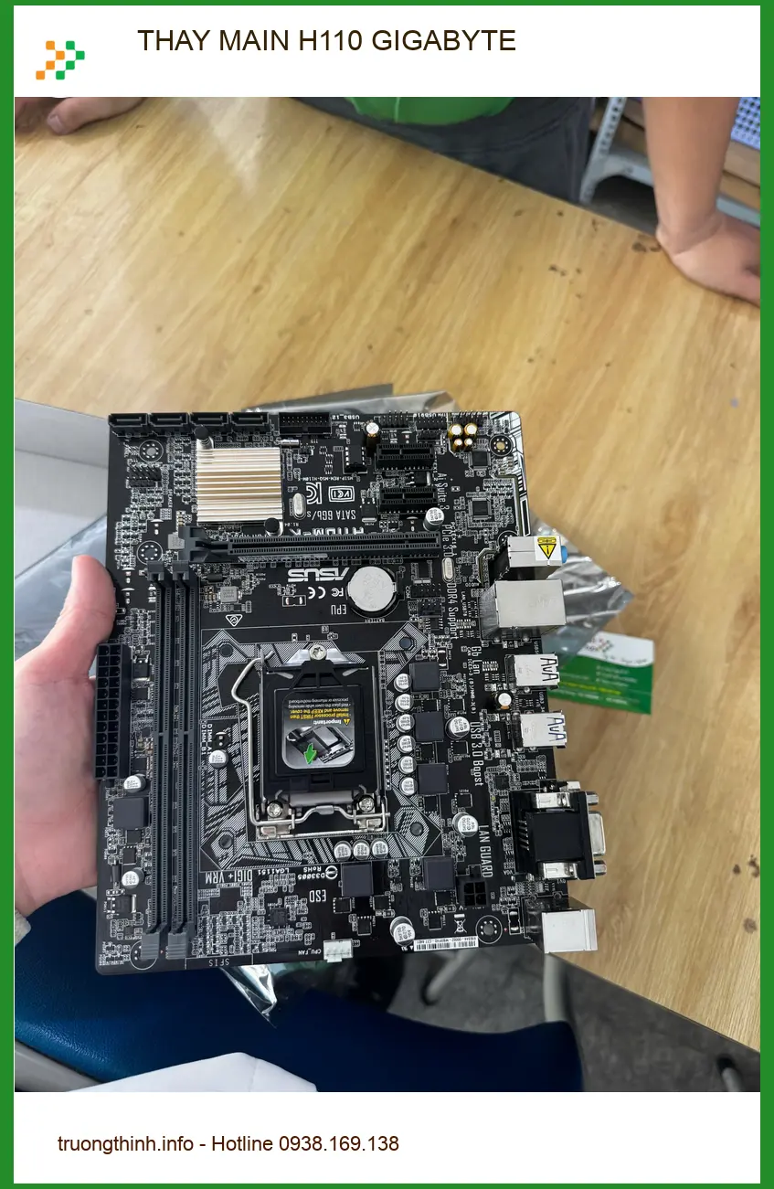 Cô Bích giảng viên đại học tìm dịch vụ thay main H110 Gigabyte Quận 10 giá tốt ảnh thực tế 1