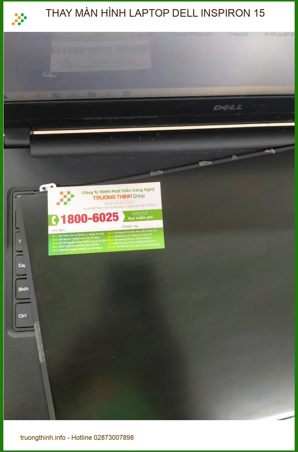 Chỗ thay màn hình laptop Dell Inspiron 15 Quận 12 - Chị Thảo review ảnh thực tế 1