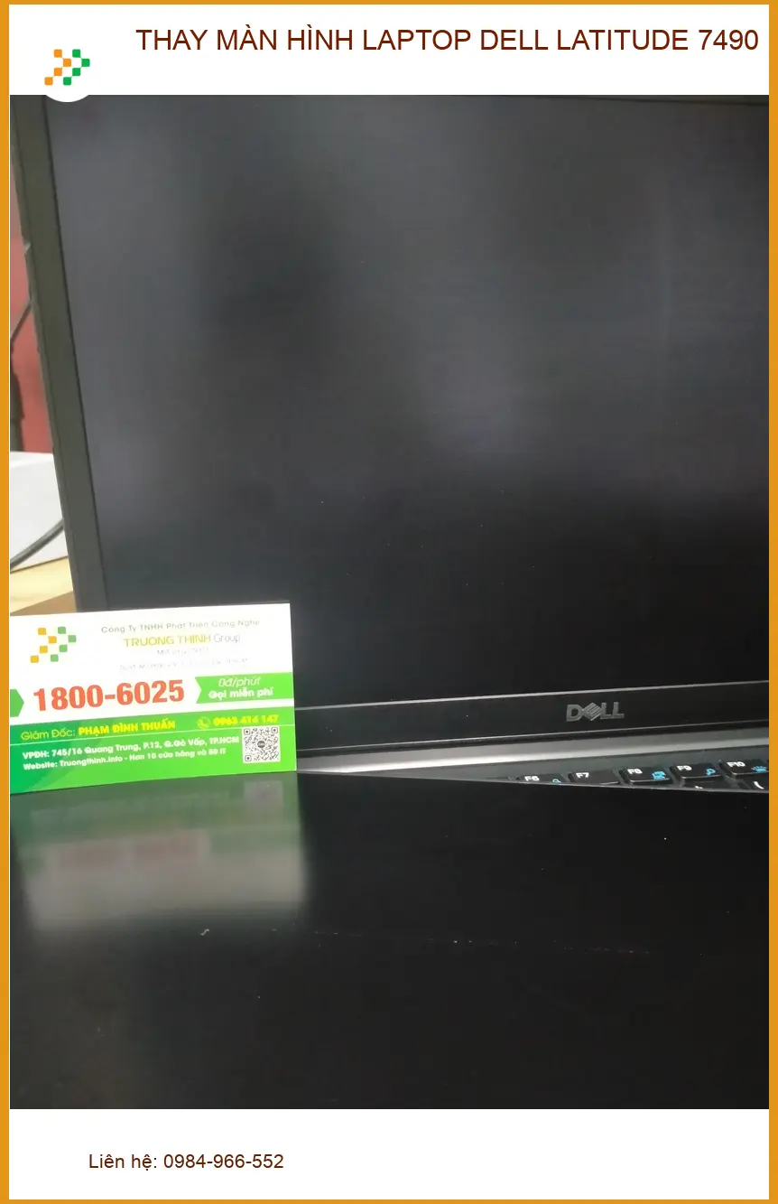 Thay màn hình Dell Latitude 7490 Quận 12 - Anh Minh IT cứu laptop bị vỡ ảnh thực tế 2