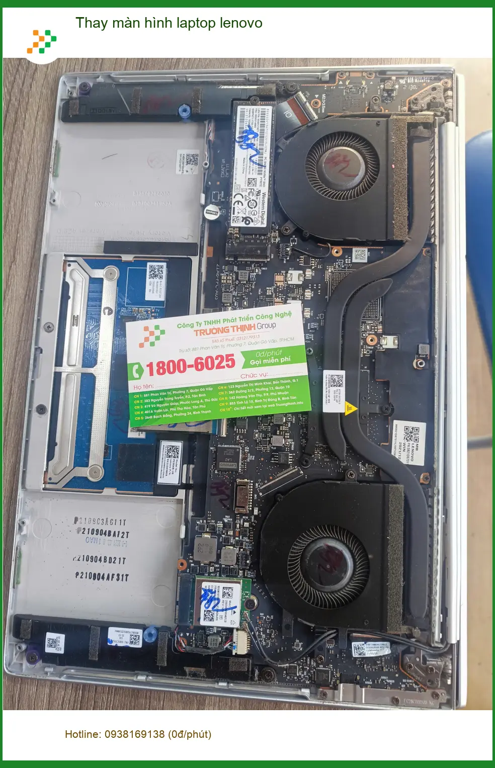 Trung tâm thay màn hình laptop lenovo Quận Tân Phú - Anh Bình tin tưởng ảnh thực tế 2