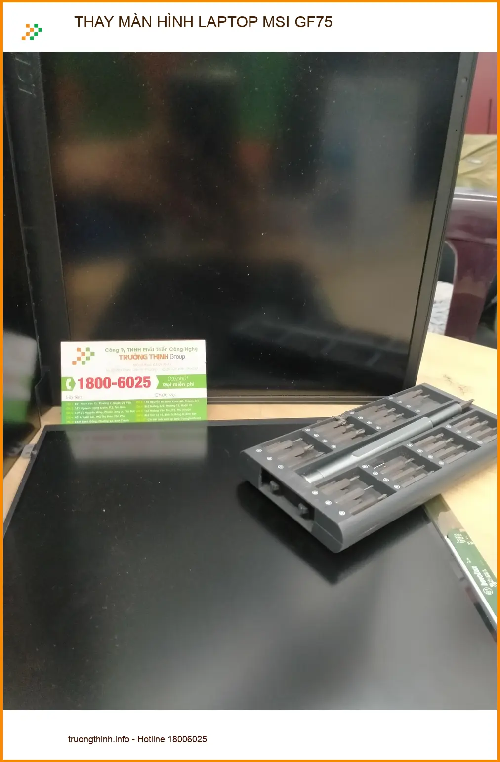 Anh Bách kiểm tra Trung tâm thay màn hình laptop MSI GF75 Quận 12 ảnh thực tế 1