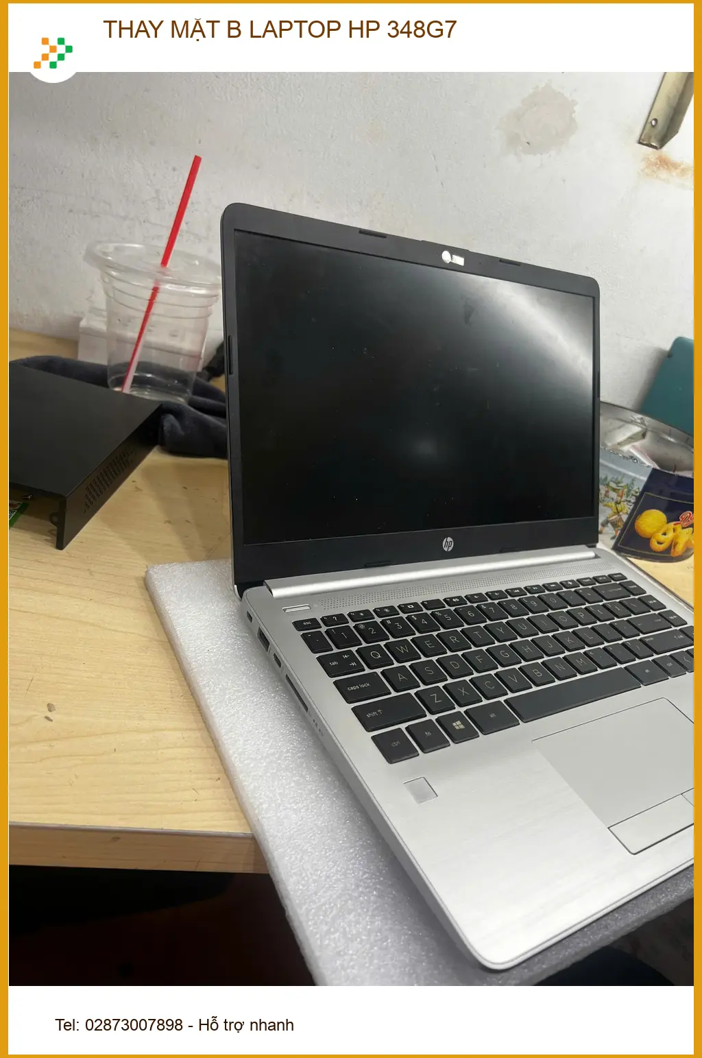 Bác Trực chủ cửa hàng điện máy cần thay Mặt B Laptop HP 348G7 Gò Vấp uy tín ảnh thực tế 1
