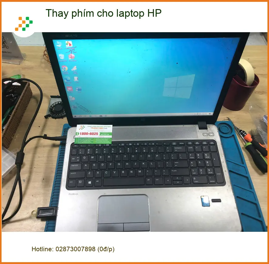 Dịch vụ Thay phím laptop HP Quận Bình Tân lấy liền - Cô Thanh gặp lỗi nhấn không ăn ảnh thực tế 1