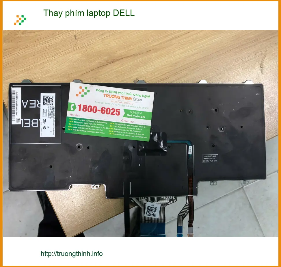Anh Đức kỹ sư - Thay phím laptop DELL Quận Bình Tân uy tín, lấy liền ảnh thực tế 1