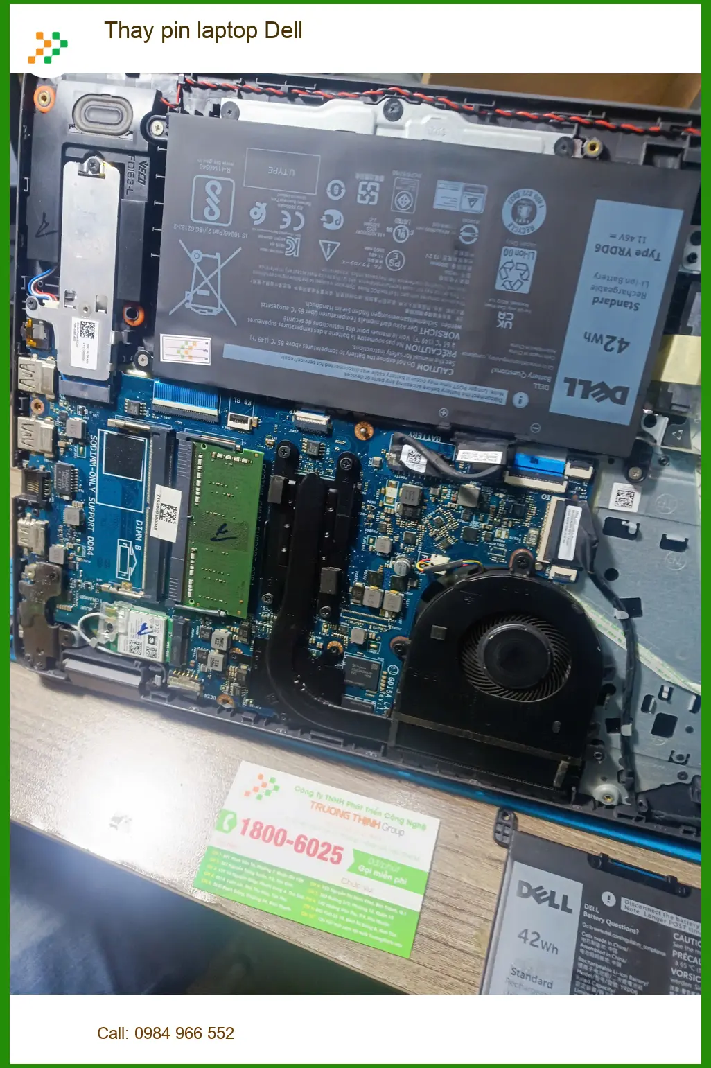 Dịch vụ thay pin laptop Dell Quận Tân Phú - Anh Khánh kiến trúc sư cần pin gấp