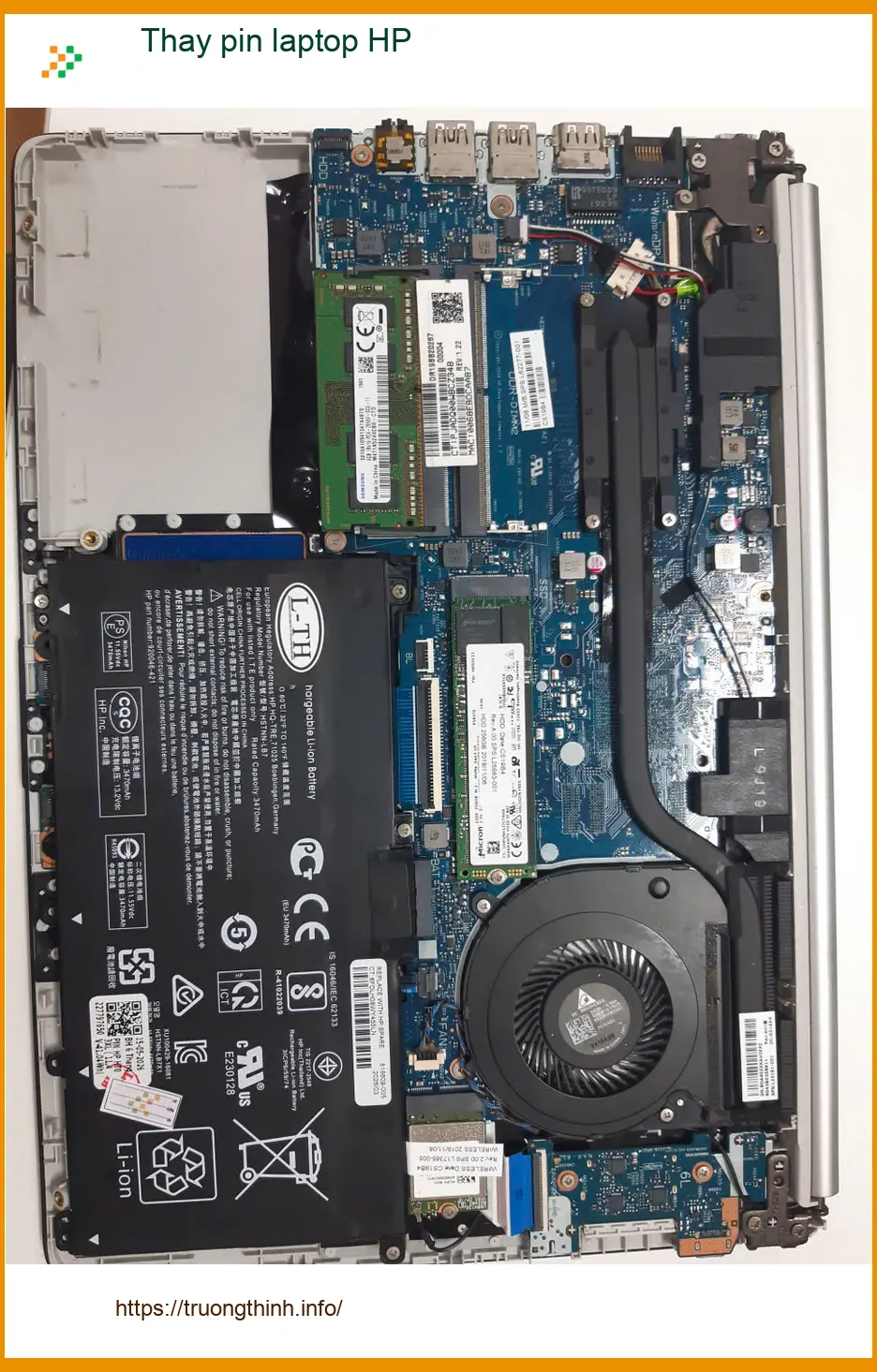 Trung tâm thay pin laptop HP Quận Tân Bình lấy ngay - Chị Thúy văn phòng cần pin gấp