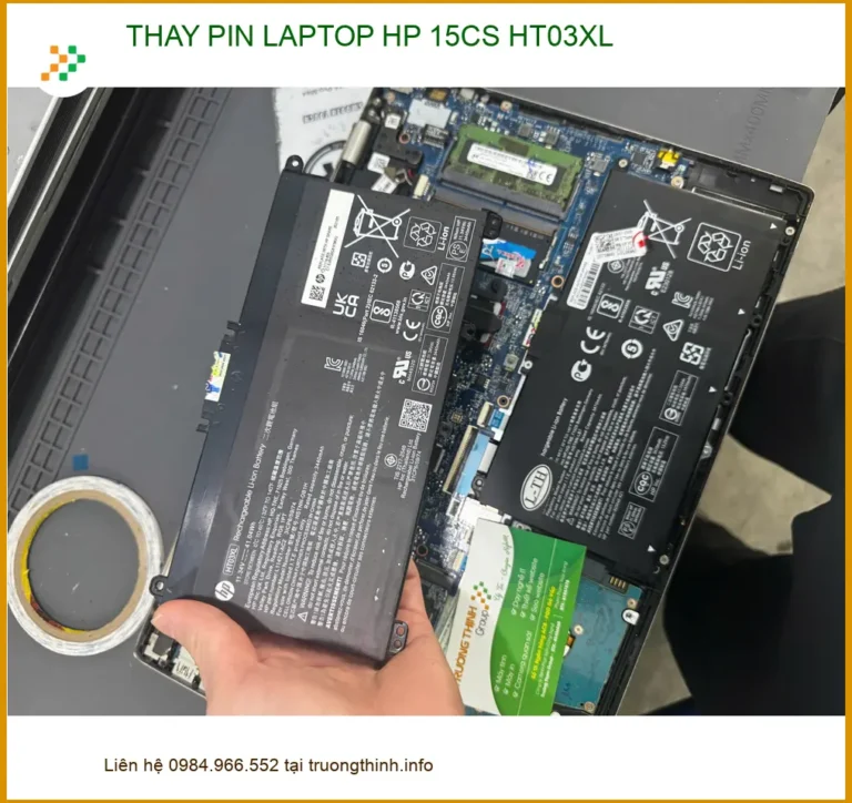 Chị Thanh shipper và ca thay pin laptop HP 15CS HT03XL Quận 10 lấy ngay