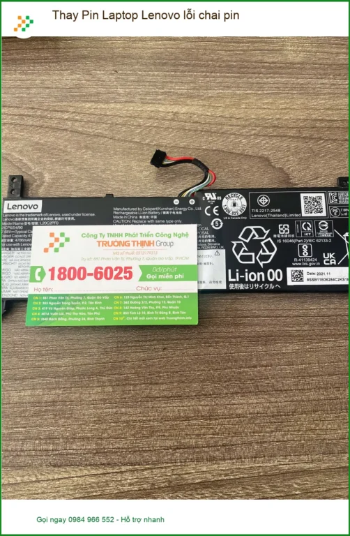 Chú Quang tìm địa chỉ - Thay pin laptop Lenovo lỗi chai pin Quận 7