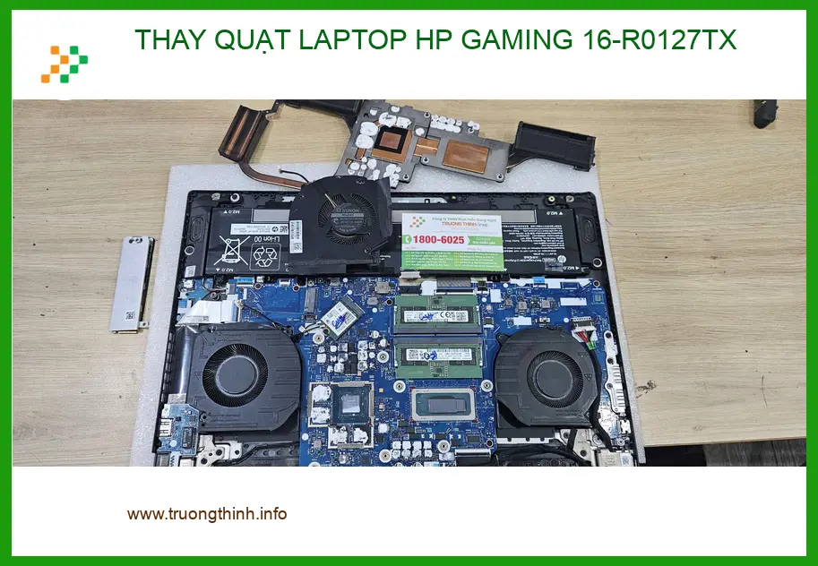 Cửa hàng thay quạt laptop HP Gaming 16-R0127TX Quận Quận 9 - Chú Hậu.