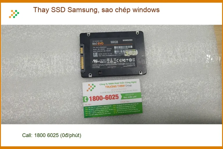 Dịch vụ thay SSD Samsung, sao chép windows Quận Bình Tân - Anh Đạt review