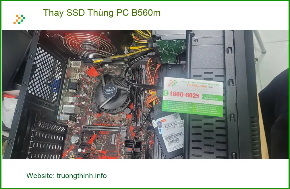 Dịch vụ thay SSD Thùng PC B560m Quận Bình Tân - Anh Minh tin tưởng ảnh thực tế 1