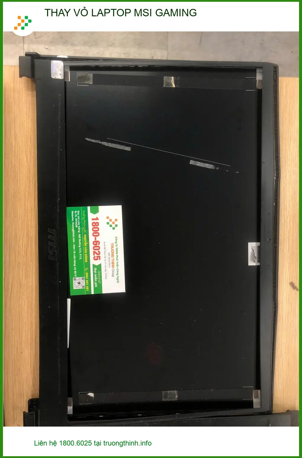 Dịch vụ thay vỏ laptop MSI Gaming Quận 10 giá tốt - Chị Thảo chuyên gia đồ họa ảnh thực tế 2