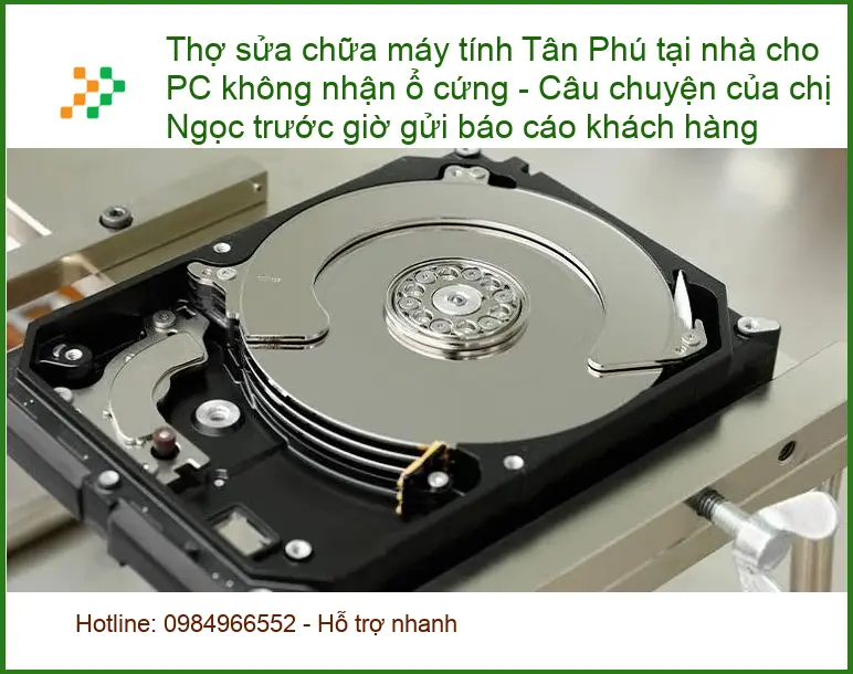 Sửa máy tính Thợ sửa chữa Tân Phú tại nhà PC không nhận ổ cứng - Gọi ngay 18006025