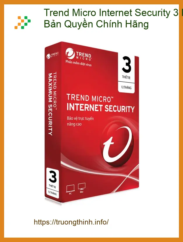 Antivirus Trend Micro 3PC 12 Tháng Chính Hãng - Cài Đặt, Hỗ Trợ Tận Nơi TPHCM Giá Rẻ