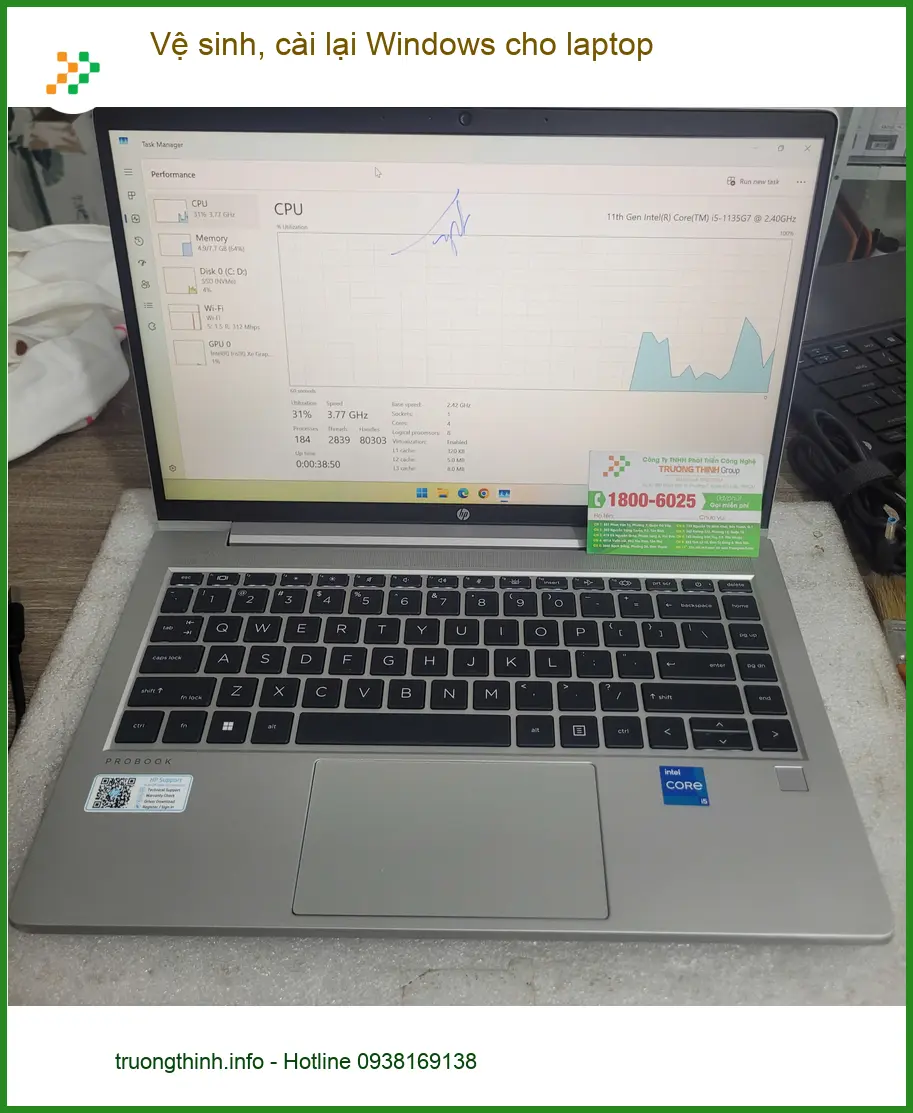 Dịch vụ vệ sinh, cài lại Windows laptop Quận Tân Bình uy tín - Anh Khang tin dùng