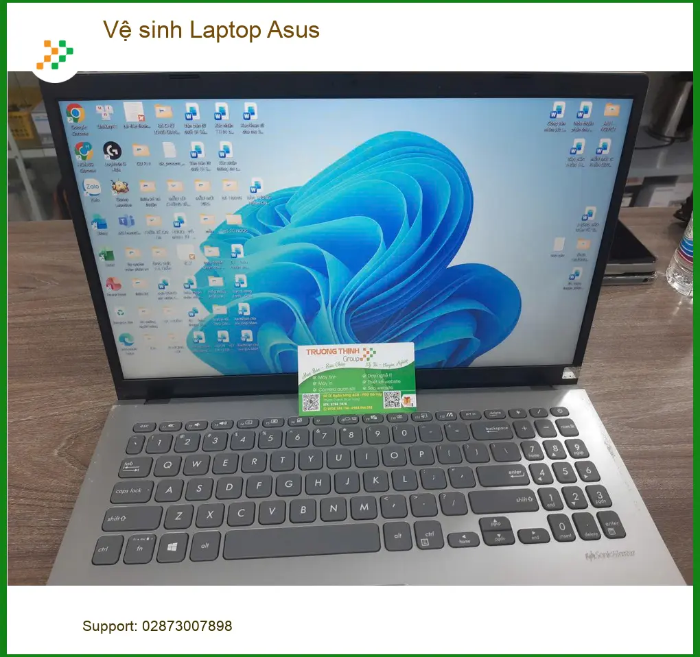 Tiệm vệ sinh Laptop Asus Quận Tân Bình uy tín - Cô Thanh Hương hài lòng ảnh thực tế 1
