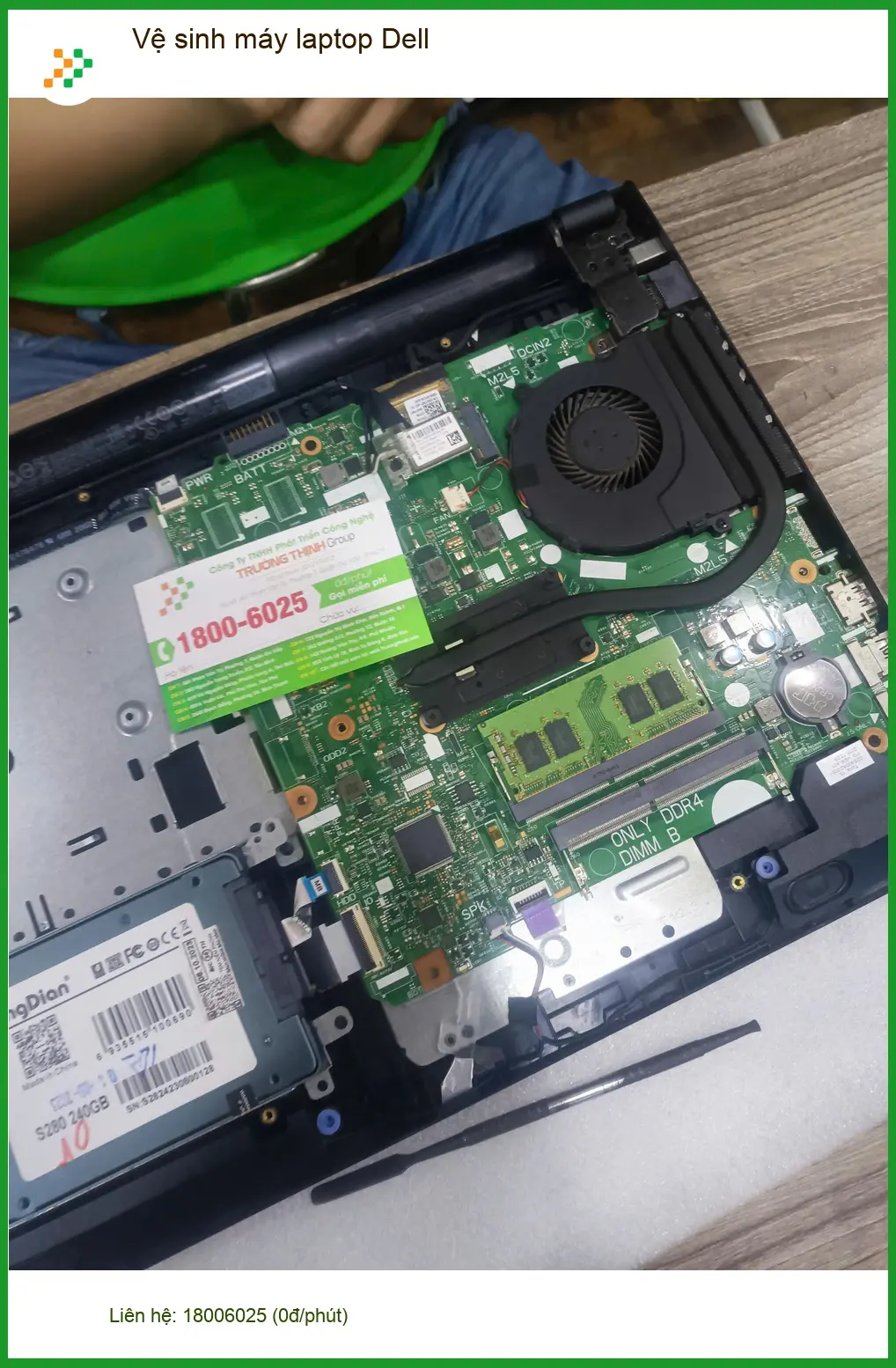 Dịch vụ vệ sinh máy laptop Dell Quận Tân Phú: Anh Khôi IT review chỗ uy tín ảnh thực tế 1