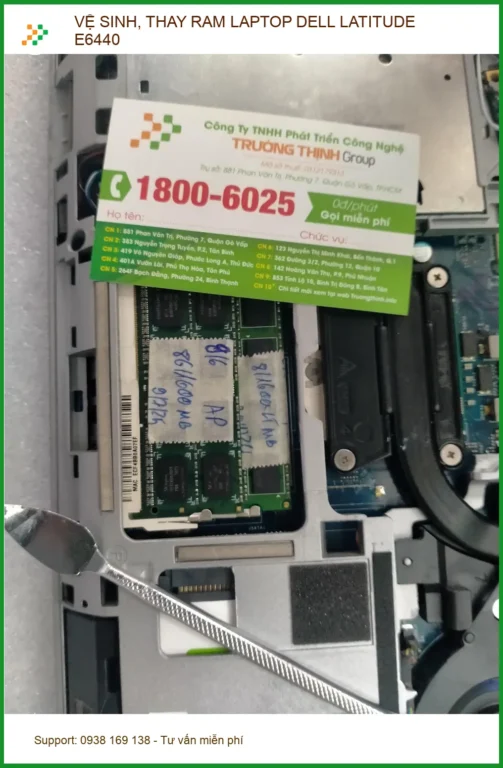 Anh Tín xem: Vệ sinh, thay RAM laptop Dell Latitude E6440 Quận 12