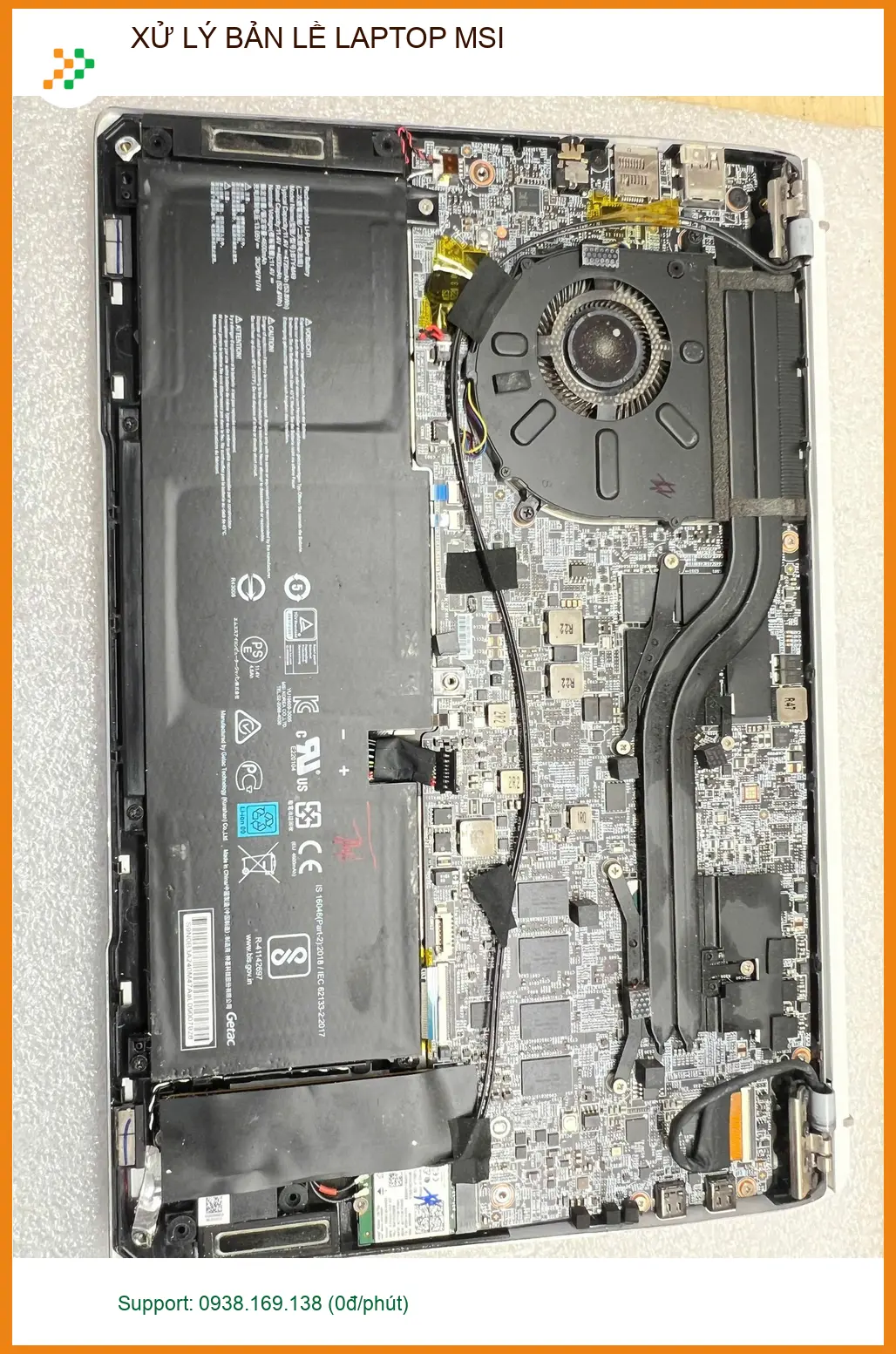 Chú Thịnh giám đốc tìm chỗ xử lý bản lề laptop MSI bị kẹt ở Quận Gò Vấp ảnh thực tế 1
