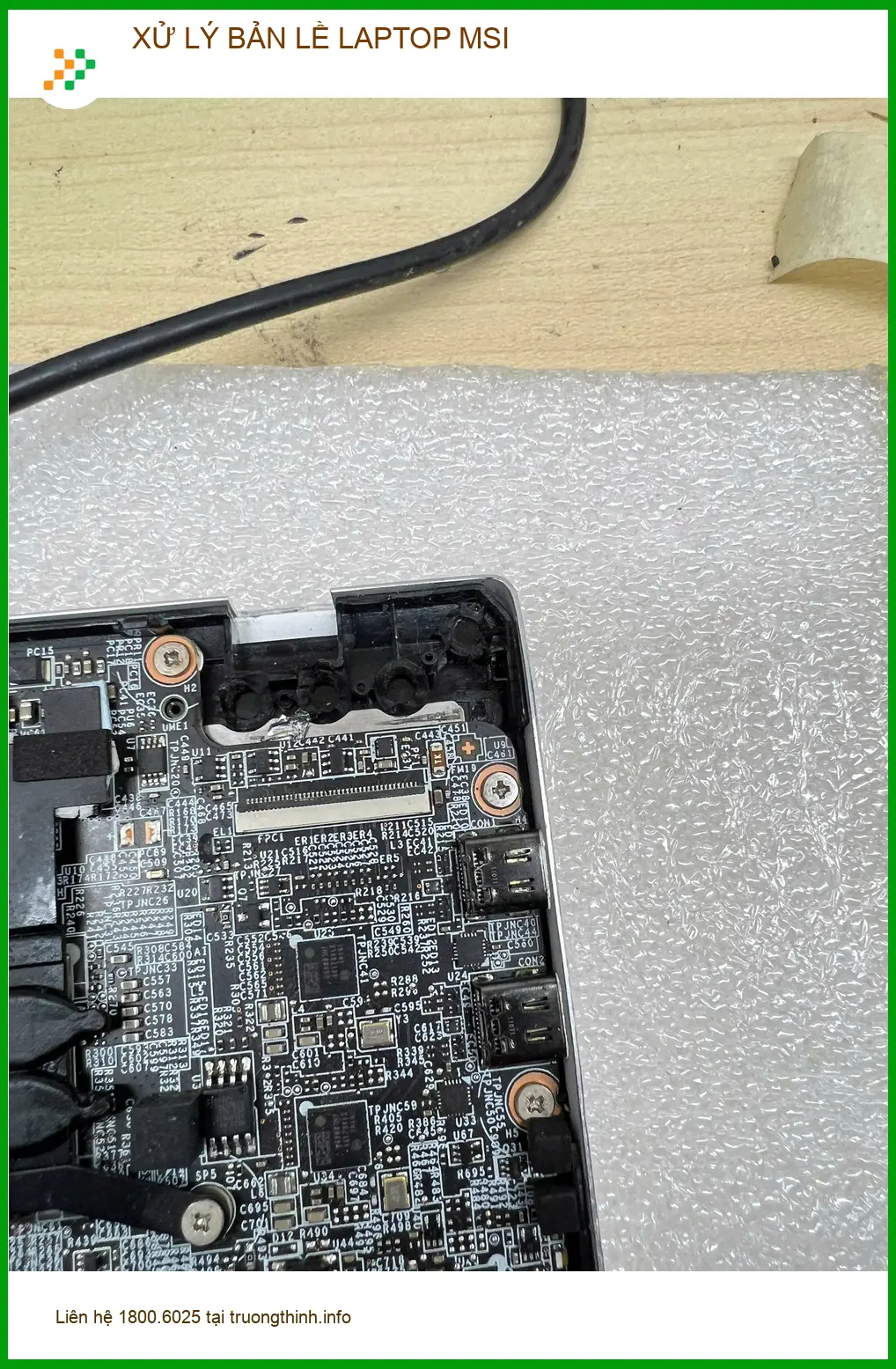 Chú Thịnh giám đốc tìm chỗ xử lý bản lề laptop MSI bị kẹt ở Quận Gò Vấp ảnh thực tế 2